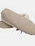 Womens/Ladies Soft Sole Wool Lined Moccasins- Camel