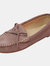 Womens/Ladies Suede Moccasins - Mink - Mink