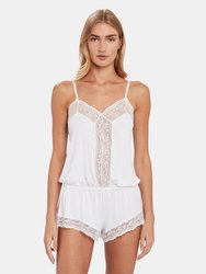 Colette Dreamer Lace Teddy - White