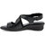 Felicia Cross Sandal In Black