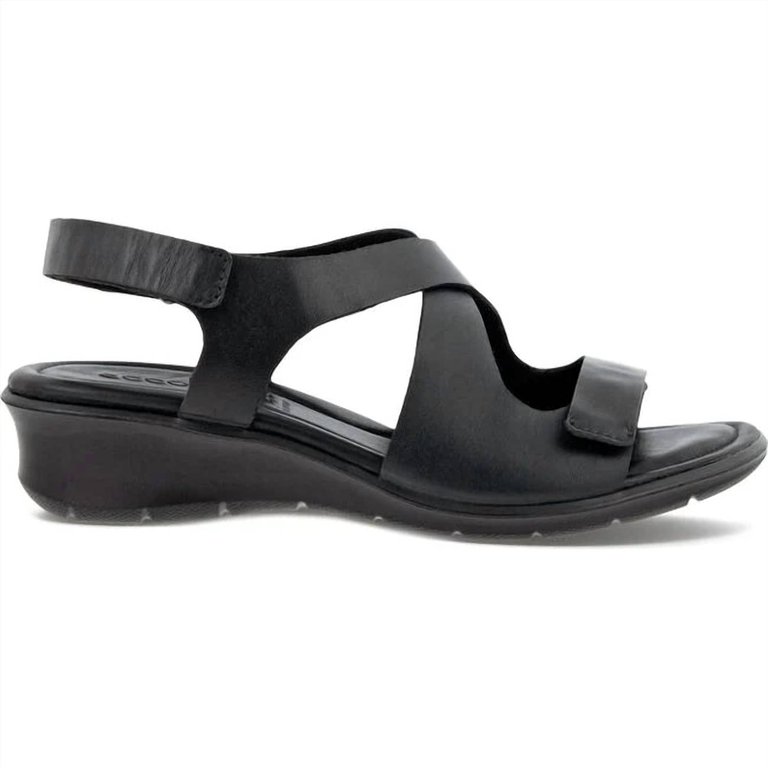 Felicia Cross Sandal In Black