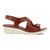 Felicia Cross Sandal In Cognac