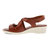 Felicia Cross Sandal In Cognac