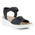 Flowt Wedge Sandal In Black