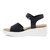 Flowt Wedge Sandal In Black