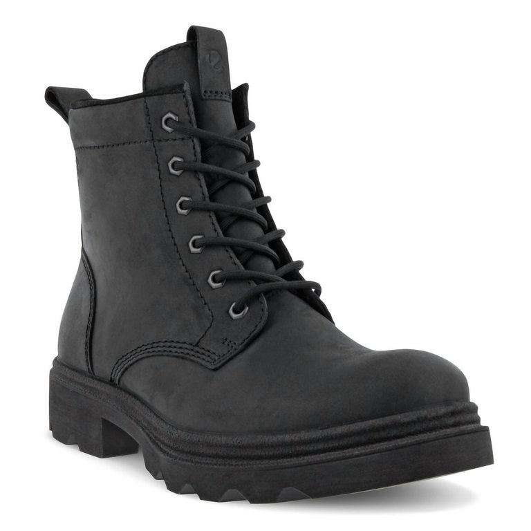 Men's Grainer Lace-Up Boots In Black - Black