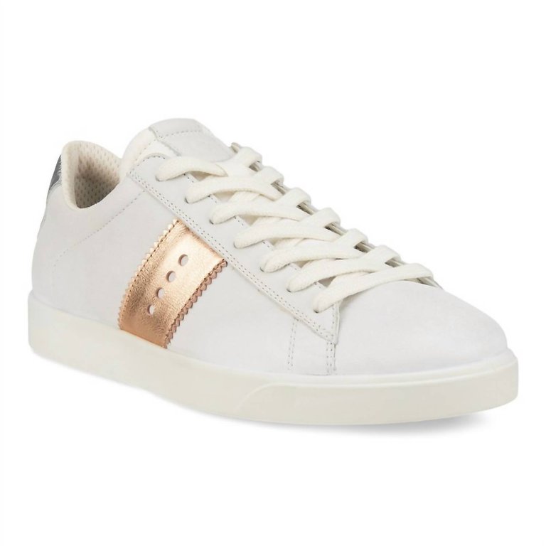 Women's Street Lite Sneaker In White/bronze/white Silver