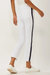 Limited Edition La Cienega Side Detail Cropped Jean - White/Navy