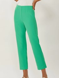 Sutton Cropped Cigarette Pant - Spring Green