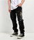 Dagger Skull Slim Taper Jean In Black - Black