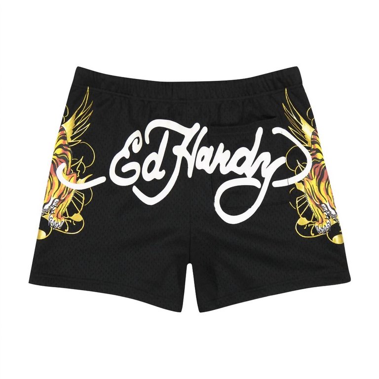 Men's Crawling Tigers Short In Black