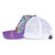 Men's Embroidered Floral Tiger Hat In Purple/White