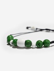Boston Celtics Adjustable Lava Stone Bracelet - Multi