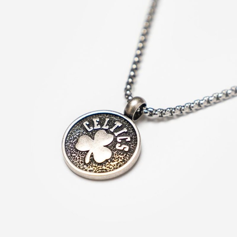 Boston Celtics Logo Necklace - Silver