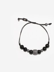 Brooklyn Nets Adjustable Lava Stone Bracelet