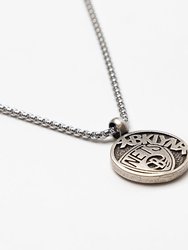 Brooklyn Nets Solid Pendant Necklace - Silver