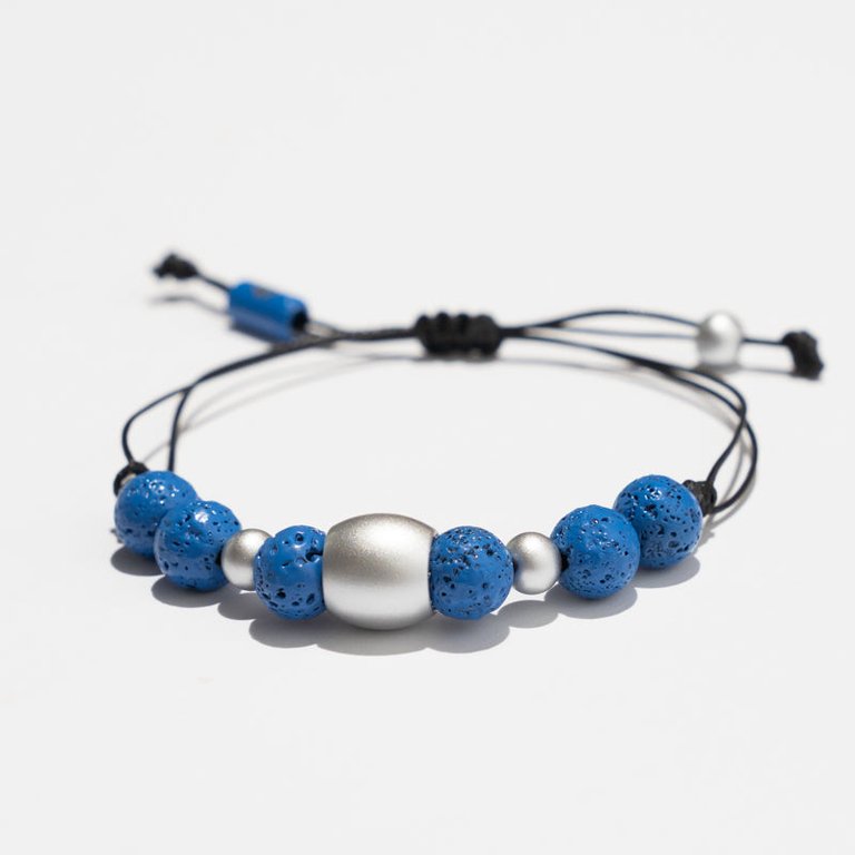 Dallas Mavericks Adjustable Lava Stone Bracelet - Multi