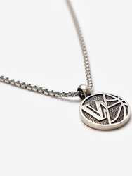 Golden State Warriors Half Logo Necklace - Silver