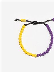 Los Angeles Lakers Adjustable Bead Bracelet