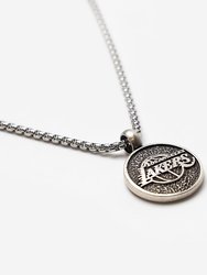 Los Angeles Lakers Logo Necklace - Silver