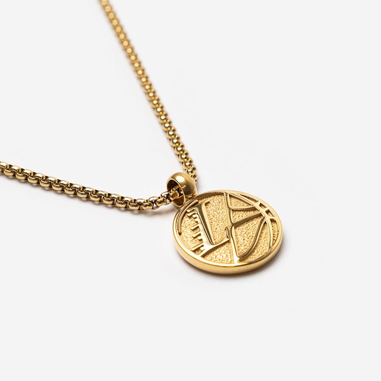 Los Angeles Lakers Solid Pendant Necklace