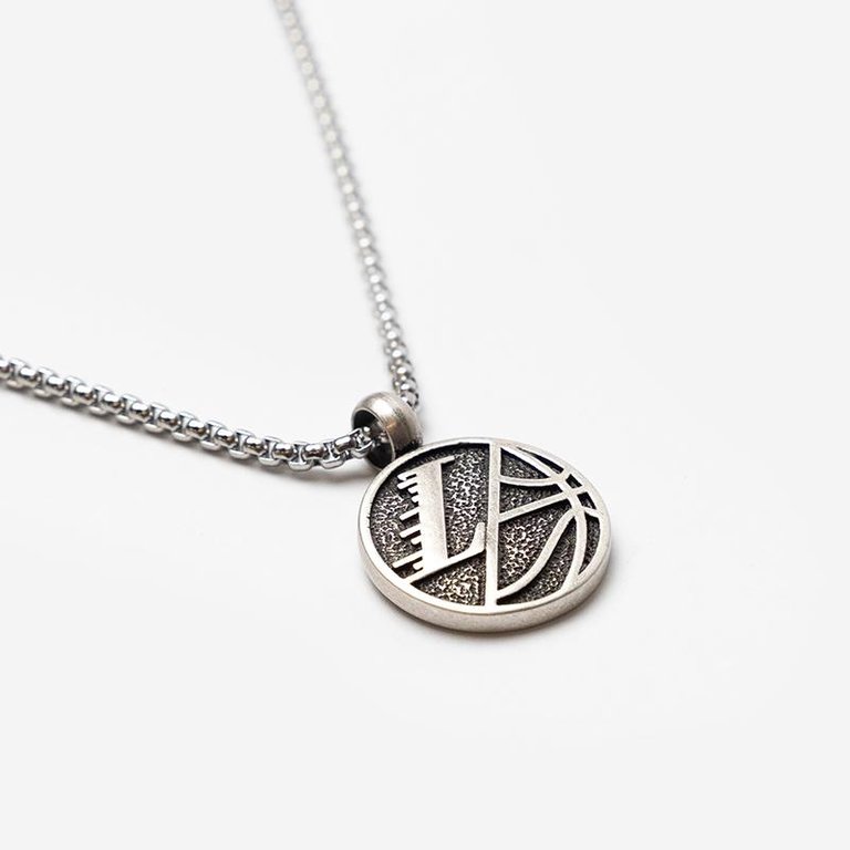 Los Angeles Lakers Solid Pendant Necklace - Gold