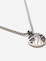 Miami Heat Logo Necklace - Silver