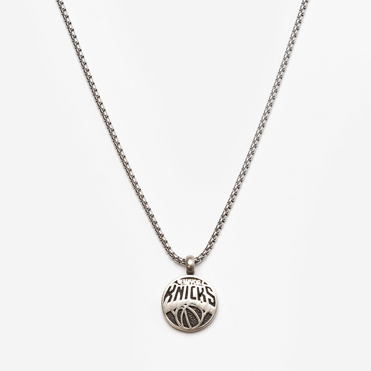 Ed Jacobs New York Knicks Basketball Necklace