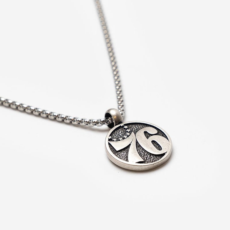 Philadelphia 76ers "76" Necklace - Gold