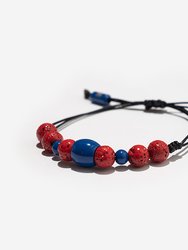 Philadelphia 76ers Adjustable Lava Stone Bracelet - Multi