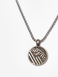 San Antonio Spurs Stripe Necklace - Silver
