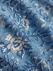 Julia Puff Sleeve Mini Dress - Ultramarine Floral Print
