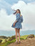 Julia Puff Sleeve Mini Dress - Ultramarine Floral Print