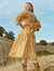 Olivia Midi Dress - Ivory/Clementine Floral