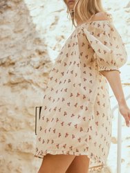Rosie Mini Nightgown - Mini Length  - Antique White