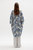 Saint Shawl Coat In Blue/ivory