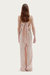 Siesta Haltered Jumpsuit In Pink Stripe