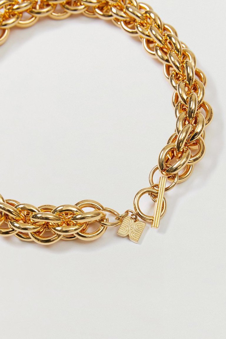 Soda Cable Chain Necklace In Gold