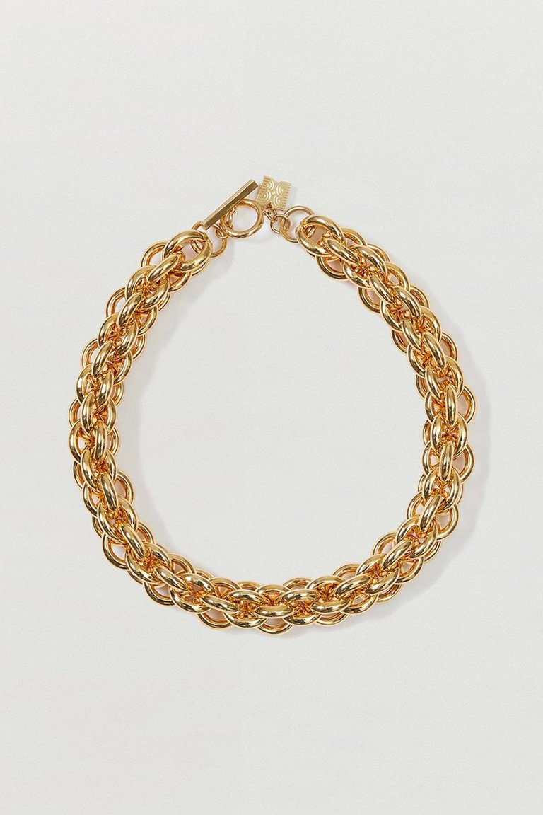 Soda Cable Chain Necklace In Gold - Gold