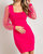 Bodycon Dress - Hot Pink