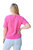 Hayden Short Sleeve Sweater In Pink