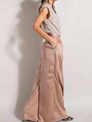 High Waist Pleated Wide Leg Pants