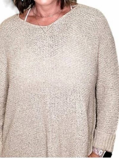 ee:some Lightweight Knit Sweater In Oatmeal product