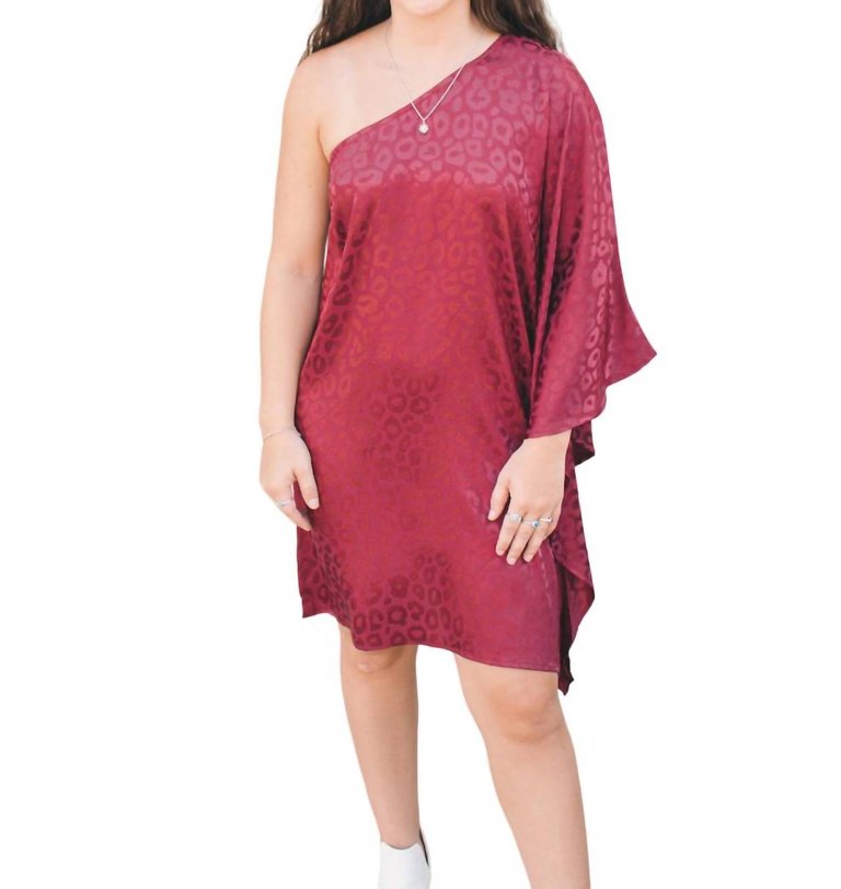 Night Out Dress In Wine - Wine