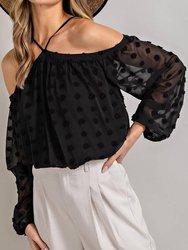 Off The Shoulder Top With Strap Detail