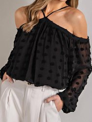 Off The Shoulder Top With Strap Detail