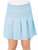 Pleated Faux Leather Mini Skirt In Periwinkle - Periwinkle