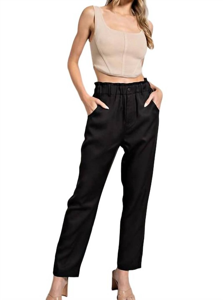 Straight Leg Dress Pant - Plus In Black