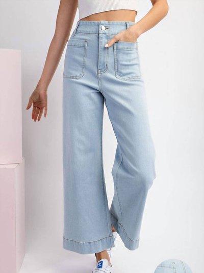 ee:some The Metamorphosis Mineral Wash Wide Leg Jeans In Denim product