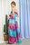 Tie Dye Strapless Smocked Maxi Dress